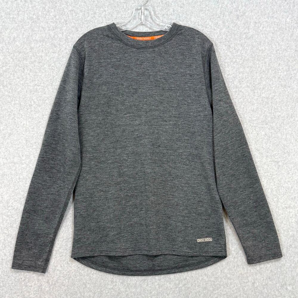Omni-Wool Baselayer Shirt Size L Wool Blend Crew Neck Double Layer Gorpcore